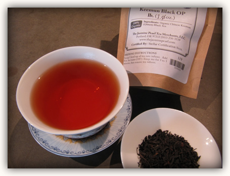 Keemun black first steeping